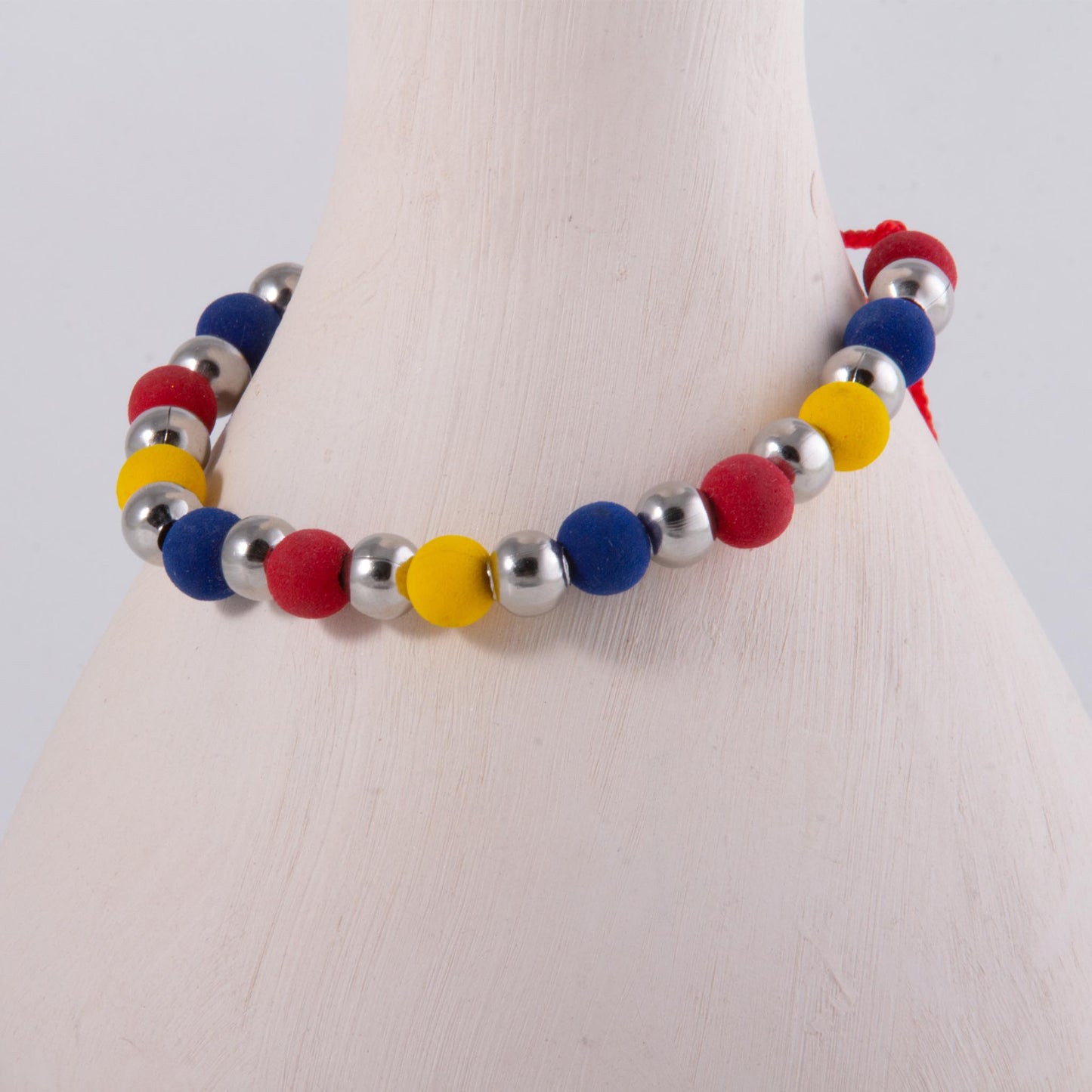 JUEGO DE PULSERA TEJIDA MULTICOLOR