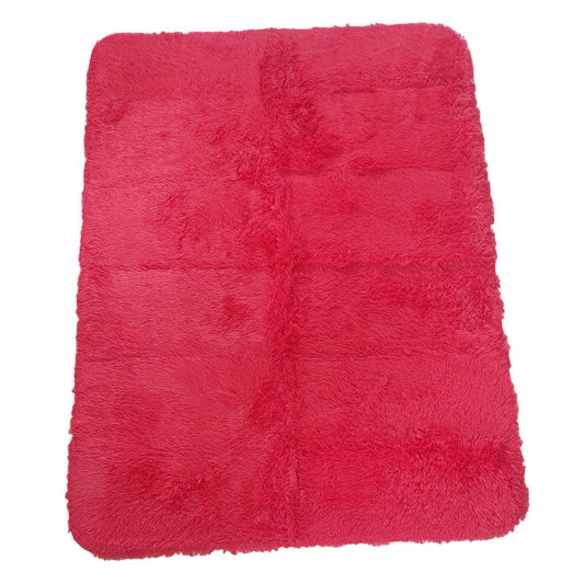 ALFOMBRAS TIPO PELUCHE ROJO